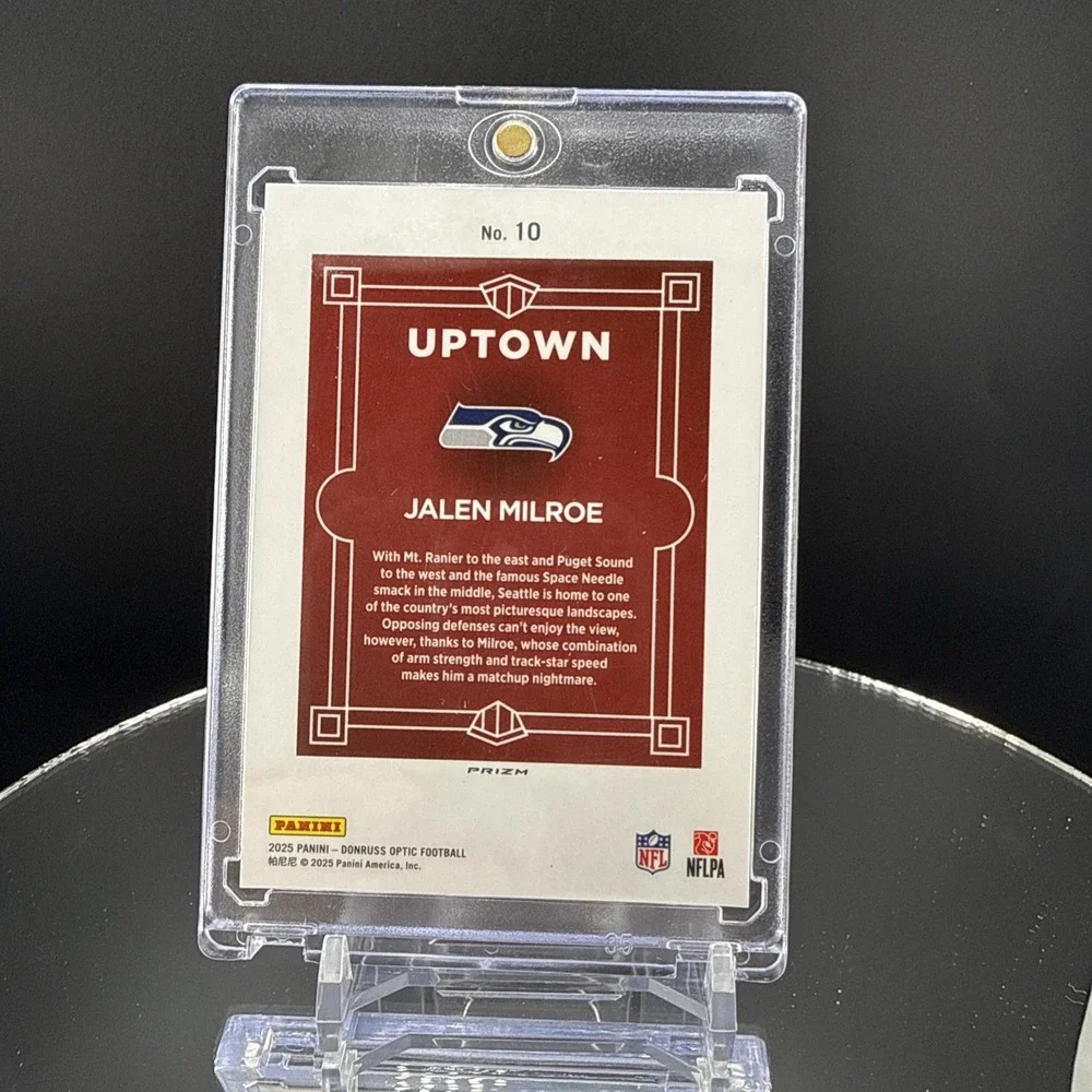 2025 Panini Donruss Optic- Jalen Milroe (RC) #10 Uptown Case Hit SSP Seahawks